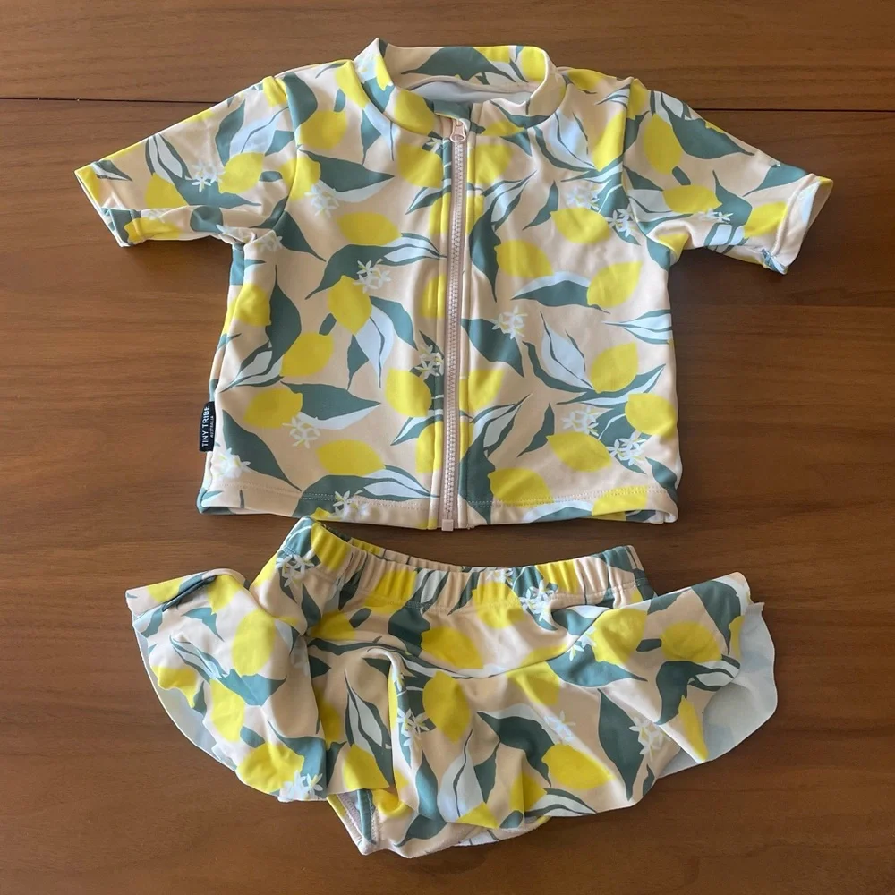 Tiny Tribe Lemon Orchard 2pc Swim 12-18 Months
